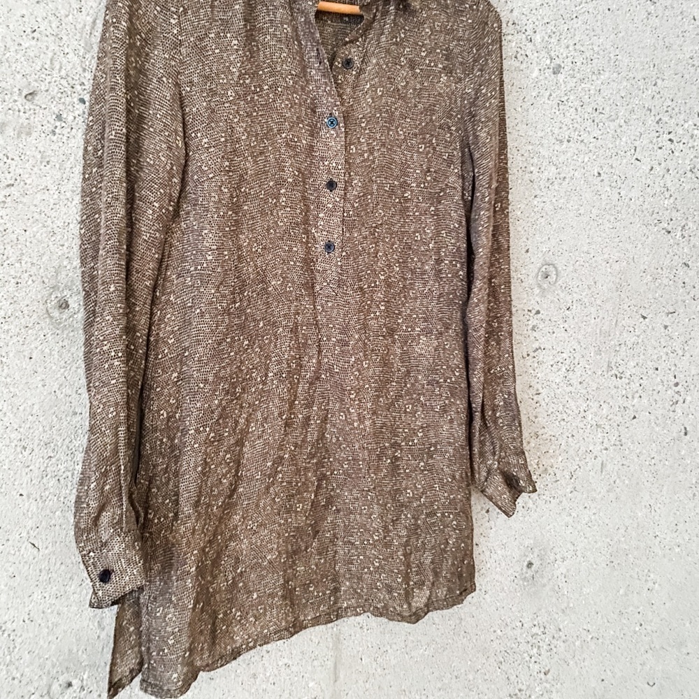 Michael Kors Snake Print Tunic Blouse - Picture 4 of 7